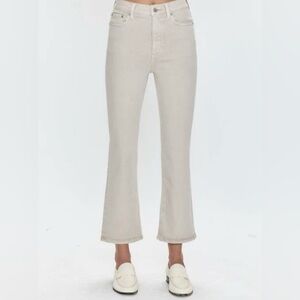 Pistola Lennon High Rise Crop Boot Jean - Stone